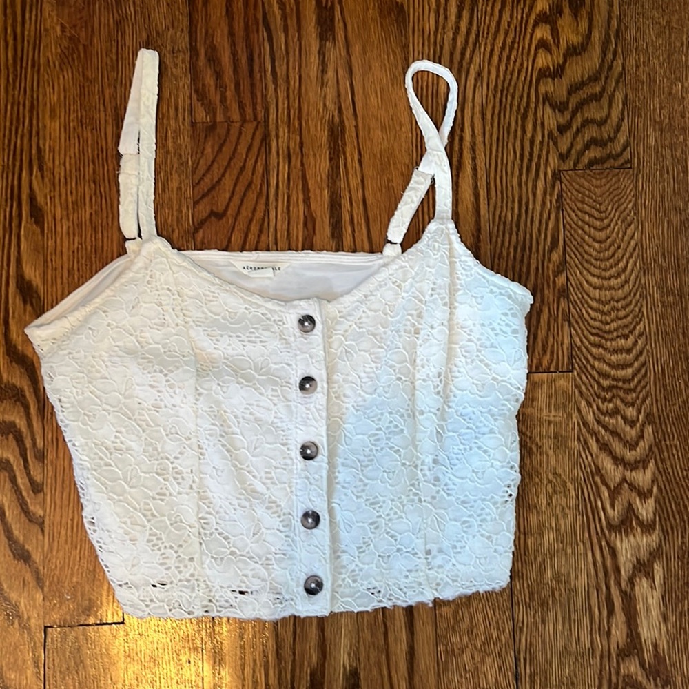 white print tank top